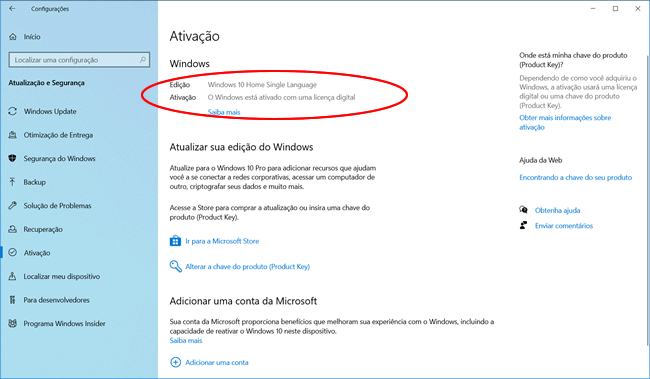 Como verificar se o Windows 10 está ativado em seu computador